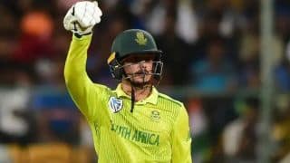 Fixed mistakes from the last game: de Kock